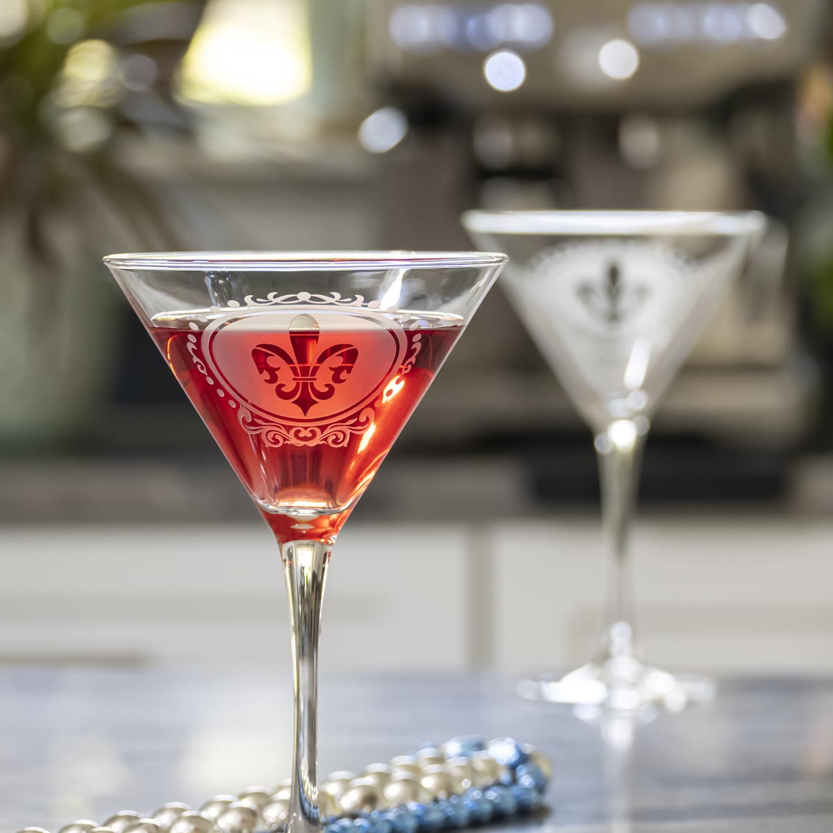 Rolf Glass Royal Fleur De Lis 10oz Martini Cocktail Glass