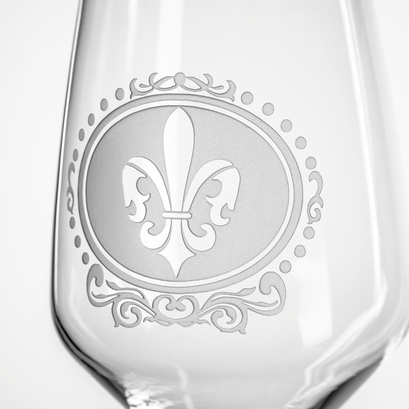 Rolf Glass Royal Fleur De Lis 19.5oz All Purpose Wine Glass