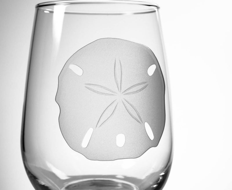 Rolf Glass Sand Dollar 17oz Stemless Wine Glass