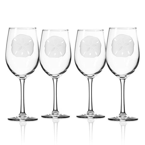 Rolf Glass Sand Dollar 12oz White Wine Glass