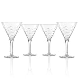 Rolf Glass School of Fish 7.5oz Martini Cocktail Glass