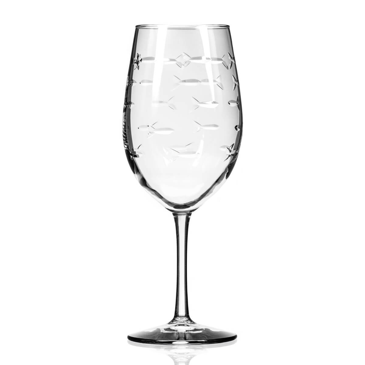 Rolf Glass School of Fish 18oz All Purpose Wine Glass