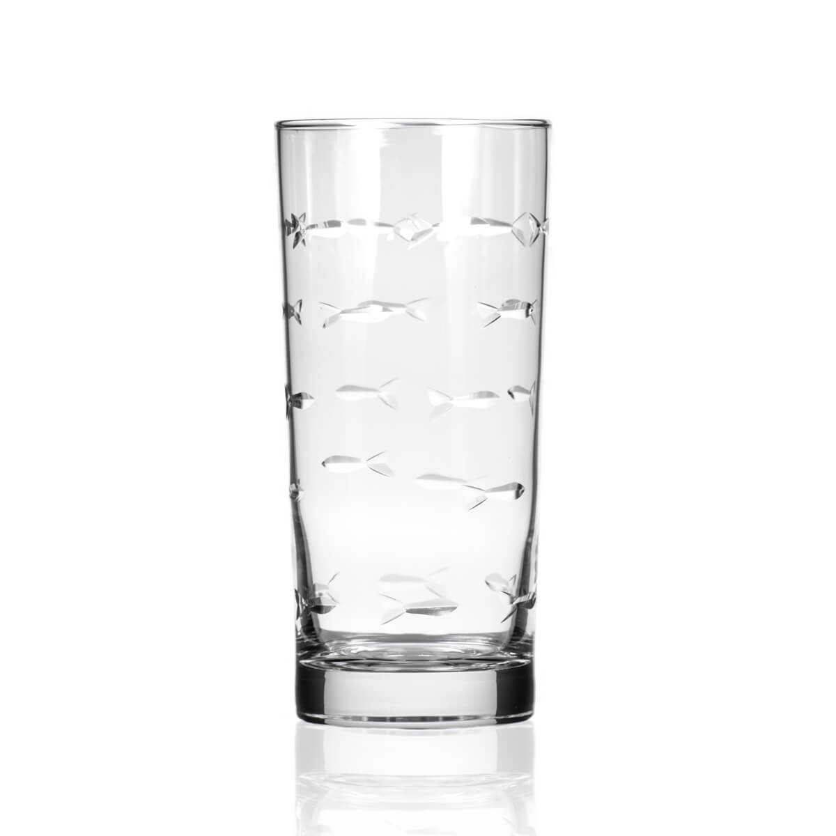 Rolf Glass School of Fish 15oz Highball Cooler Glass