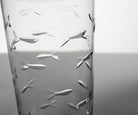 Rolf Glass School of Fish 15oz Highball Cooler Glass