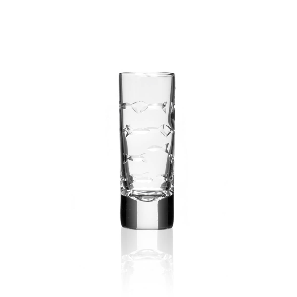 Rolf Glass School of Fish 2.5oz Cordial Shot Glass