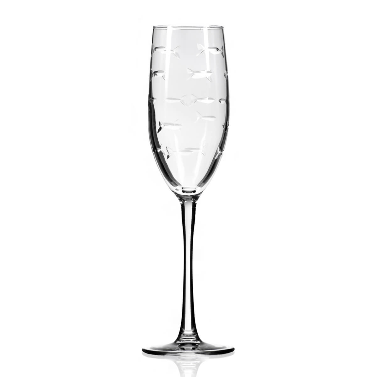 Rolf Glass School of Fish 8oz Champagne Flute