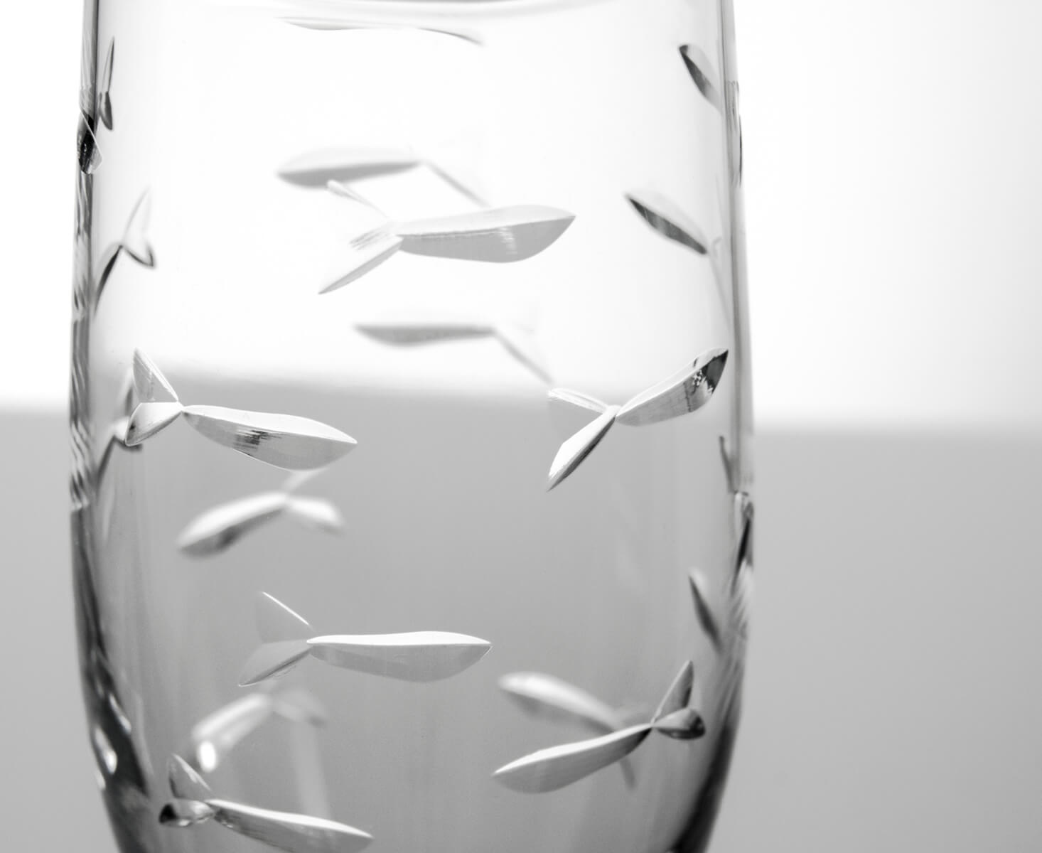 Rolf Glass School of Fish 8oz Champagne Flute