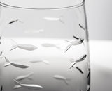 Rolf Glass School of Fish 12oz White Wine Glass