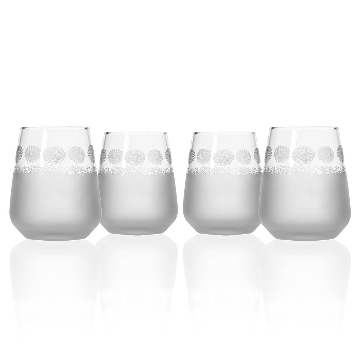 Rolf Glass Sea Shore 15.75oz Stemless Wine Glass