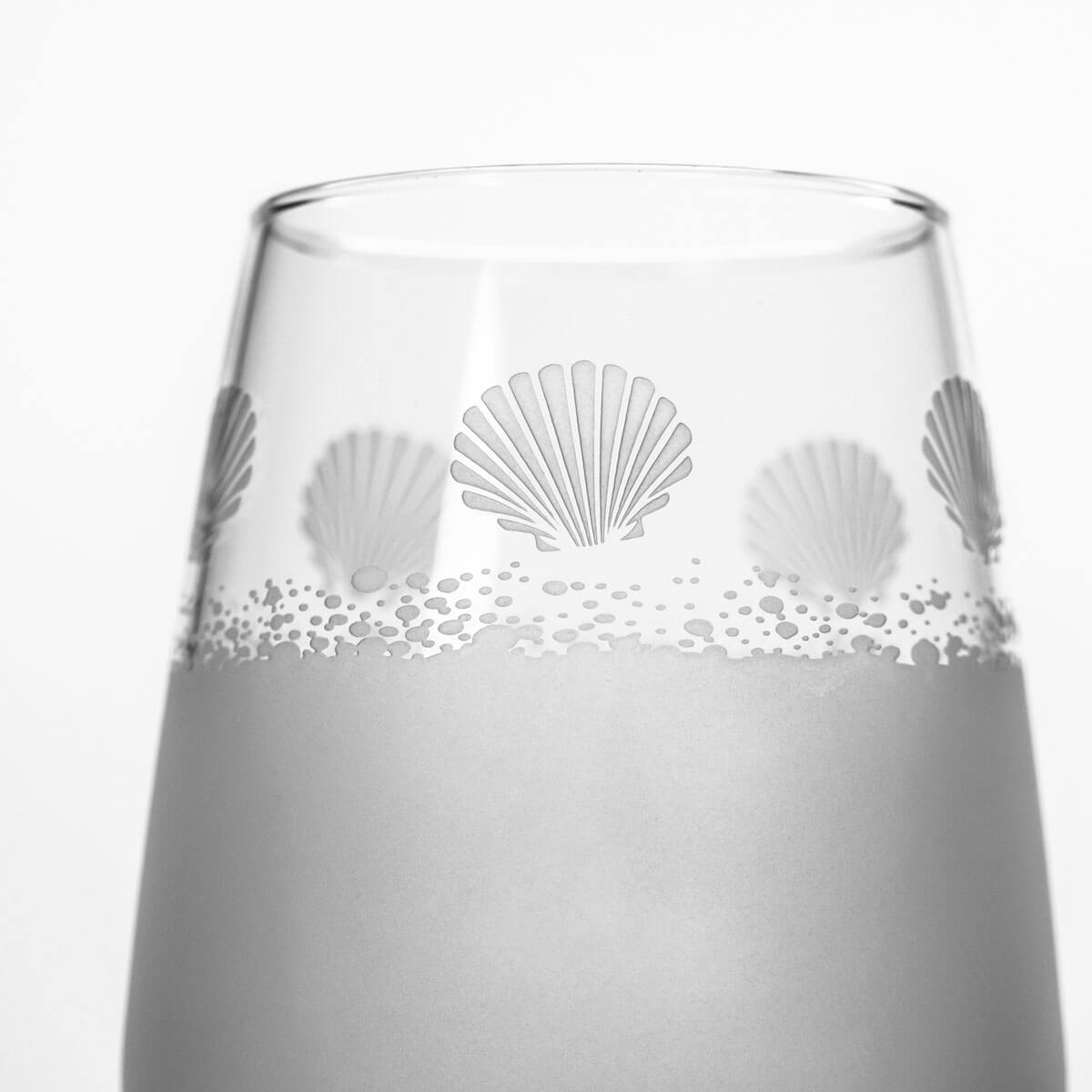 Rolf Glass Sea Shore 15.75oz Stemless Wine Glass