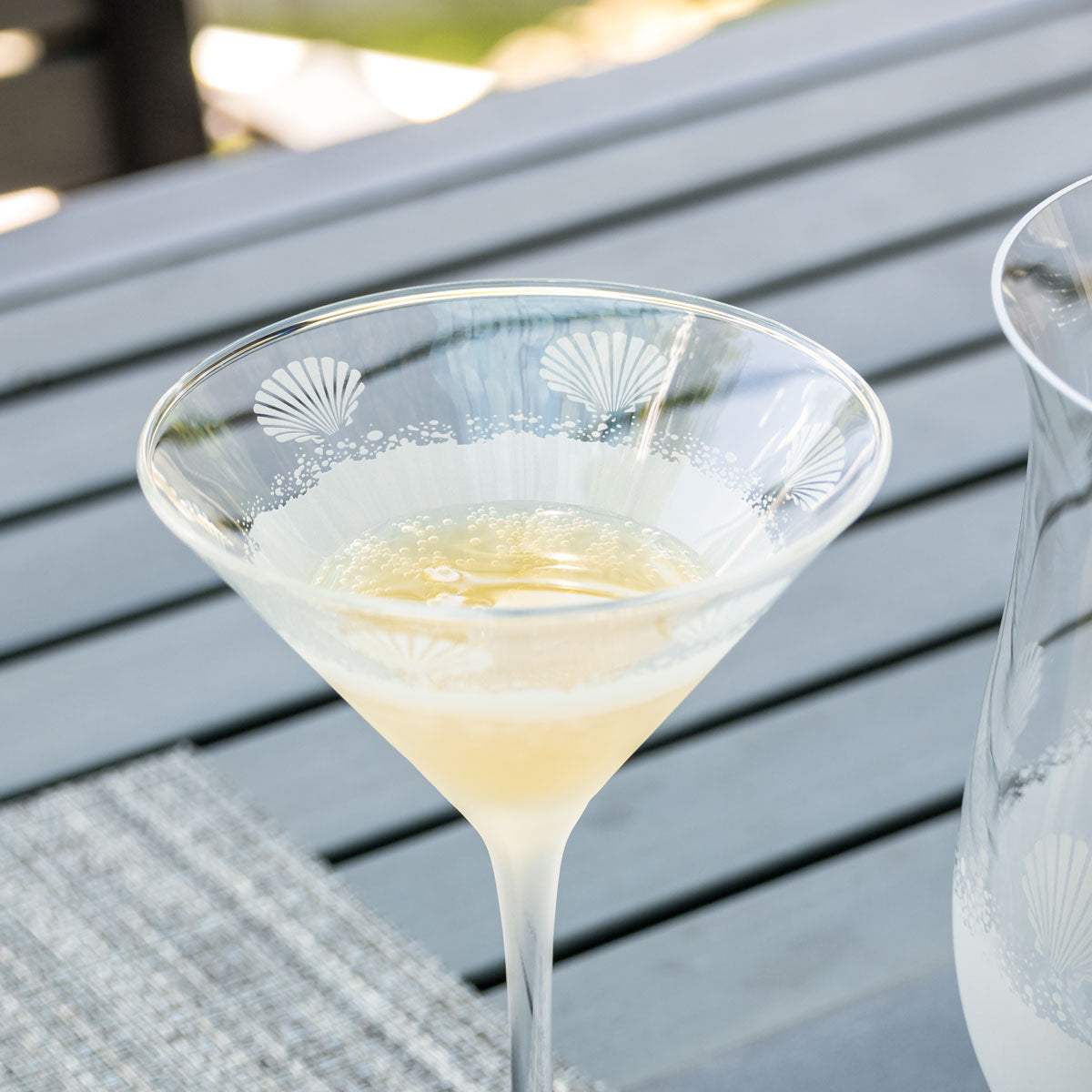 Rolf Glass Sea Shore 7.5oz Martini Cocktail Glass
