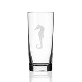 Rolf Glass Seahorse 15oz Highball Cooler Glass