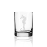 Rolf Glass Seahorse 13oz Double Old Fashioned Glass