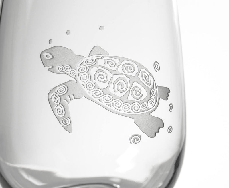 Rolf Glass Sea Turtle 18oz All Purpose Wine Glass