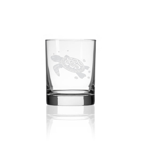 Rolf Glass Sea Turtle 13oz Double Old Fashioned Drinkware