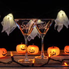 Rolf Glass Skull and Crossbones 10oz Martini Cocktail Glass is the perfect spooky Halloween party decor.