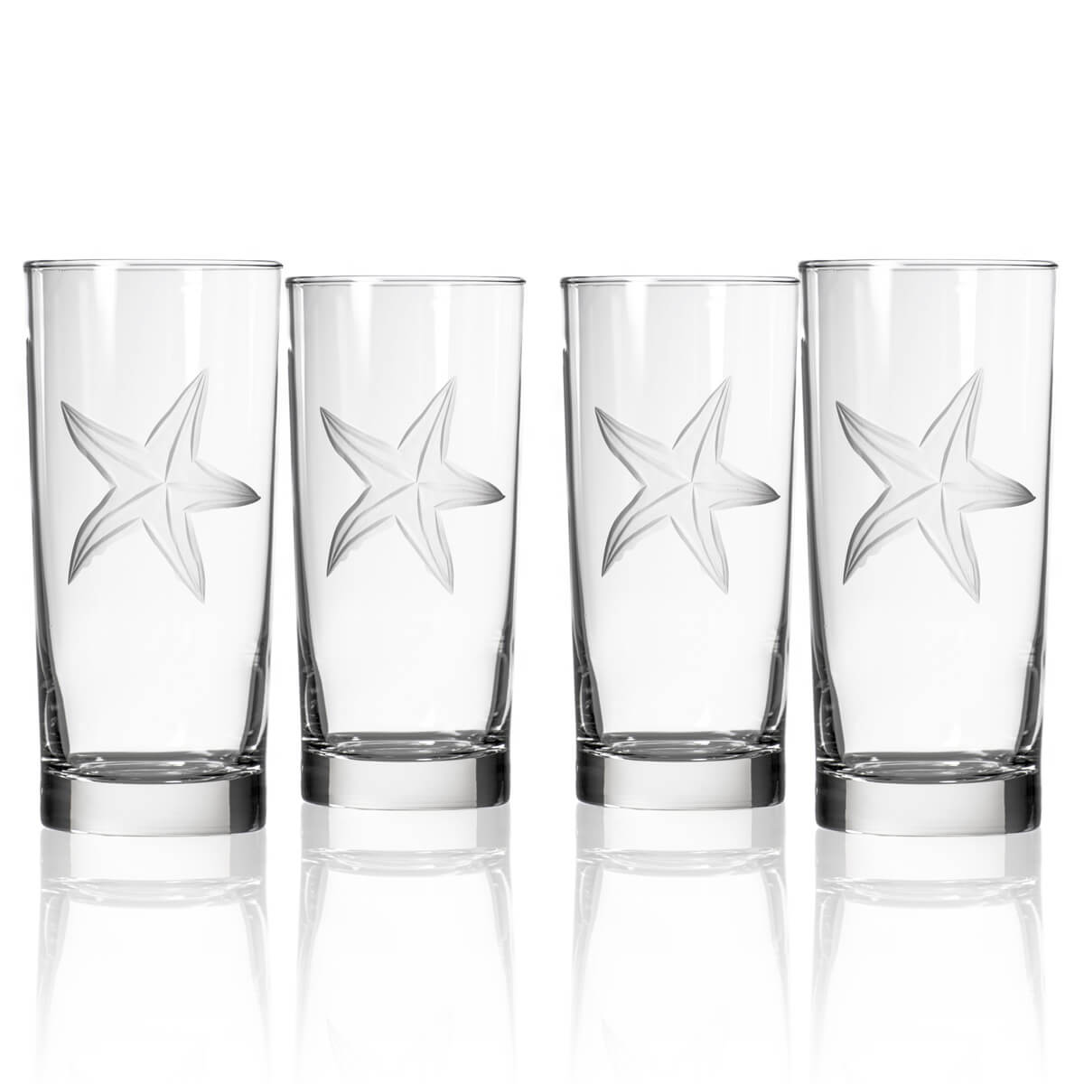 Rolf Glass Starfish 15oz Highball Cooler Glass