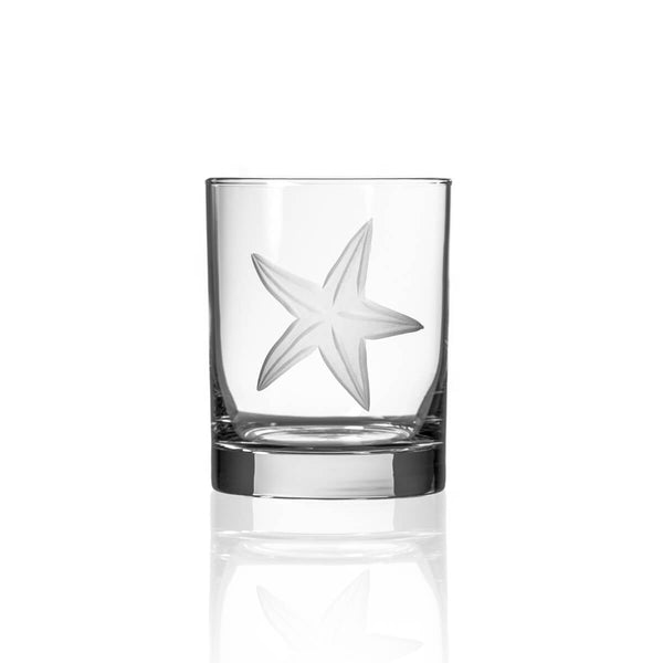 Rolf Glass Starfish 13oz Double Old Fashioned Glass