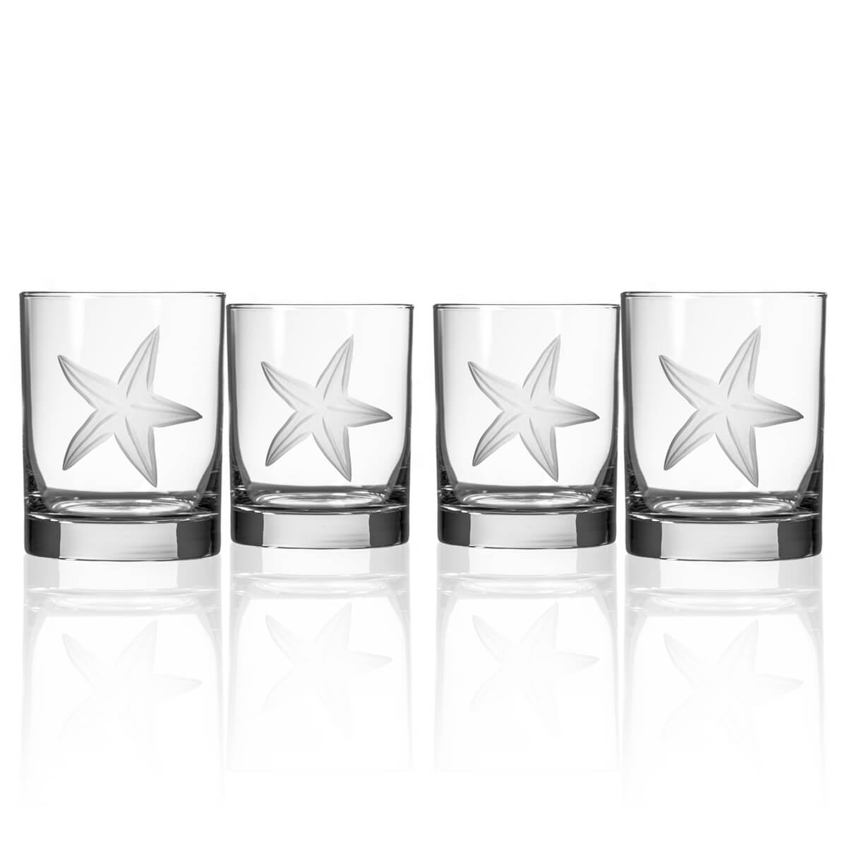 Rolf Glass Starfish 13oz Double Old Fashioned Glass