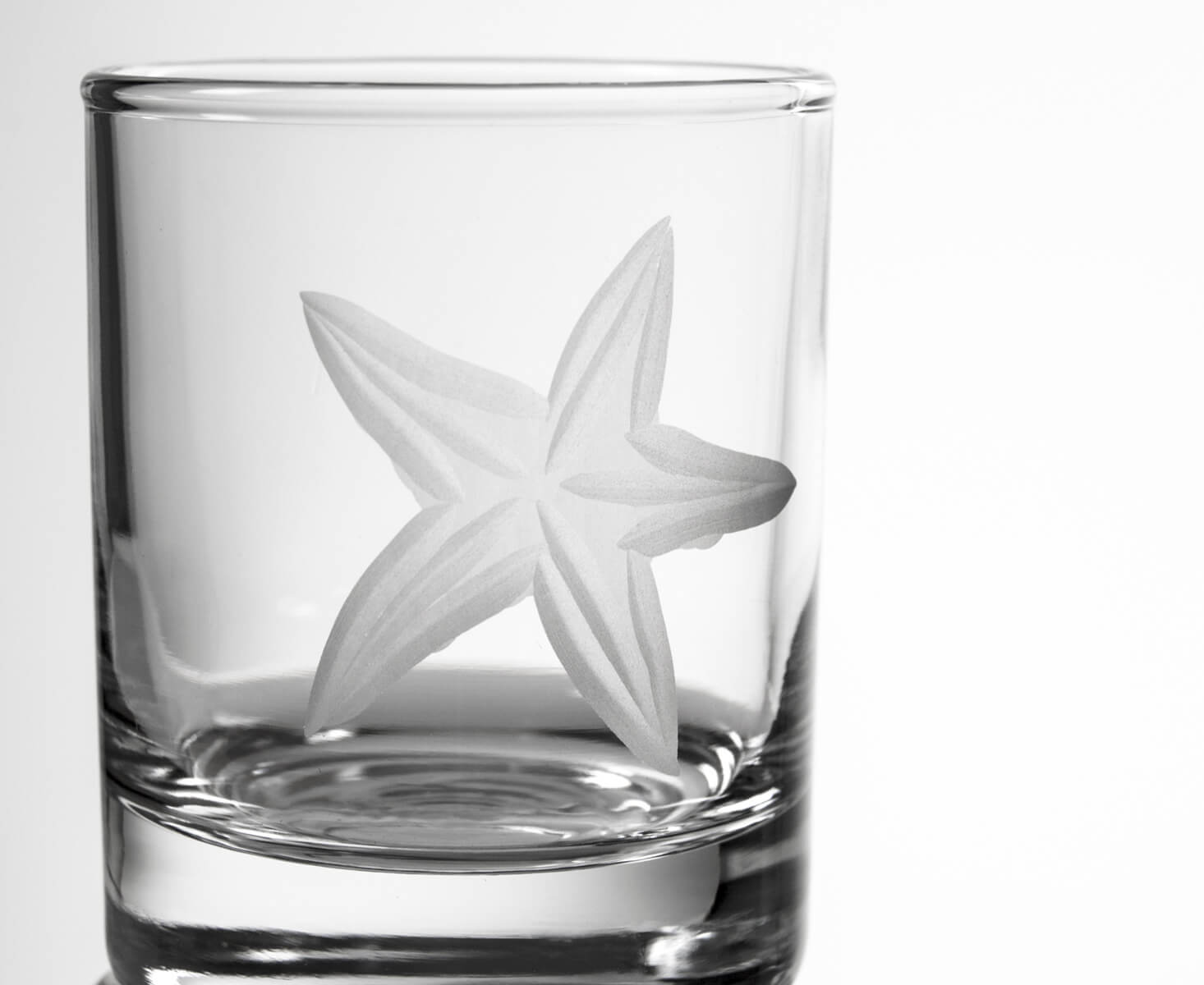 Rolf Glass Starfish 2.5" Candle Votive