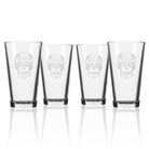 Rolf Glass Sugar Skull 16oz Beer Pint Glass