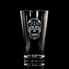 Rolf Glass Sugar Skull 16oz Beer Pint Glass