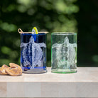 Rolf Glass Upcycled Tina Turtle 12oz Repurposed Bottle Tumbler