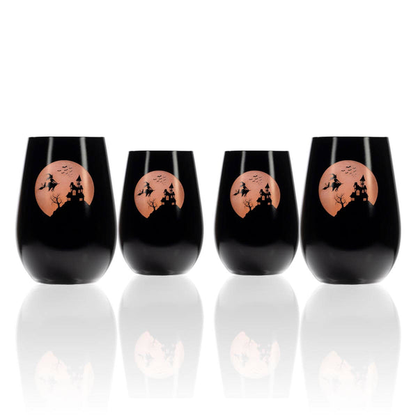 Rolf Glass Jinx Witch 16.5oz Stemless Wine Glass